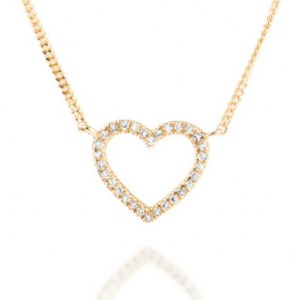 Geschenkidee zum Valentinstag: Palido Halskette Anhänger Herz 14kt Gelbgold
