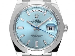 Rolex Day-Date Platin Eisblau