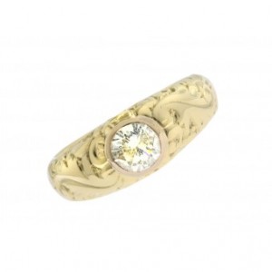 Ring Solitär 14kt Gelbgold 1ct Diamond