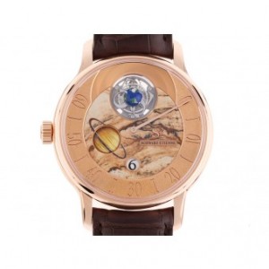 Schwarz Etienne Set - Ode auf die Woche - Samstag Saturne 18kt Roségold Tourbillon Handaufzug Regulateur 43mm