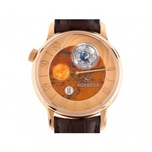 Schwarz Etienne Set - Ode auf die Woche - Sonntag Soleil 18kt Roségold Tourbillon Handaufzug Regulateur 43mm