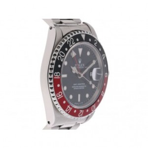 Rolex GMT Master I schwarz rot Stahl Automatik Oyster Armband 40mm