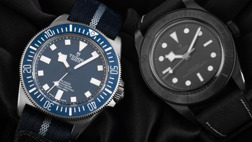 Zwei Tudor Uhren nebeneinander: Tudor Black Bay & Tudor Pelagos