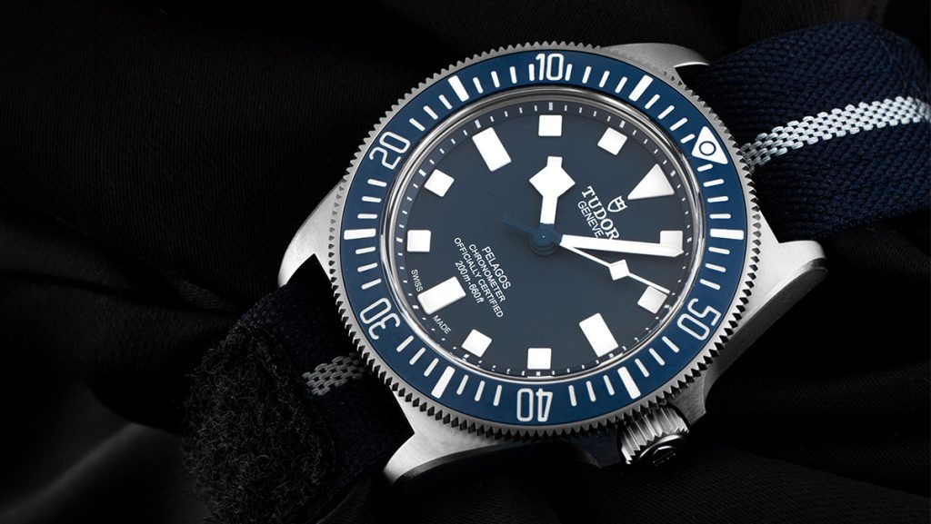 Tudor Pelagos mit Titan Keramik in sportlichem Look mit Textilarmband