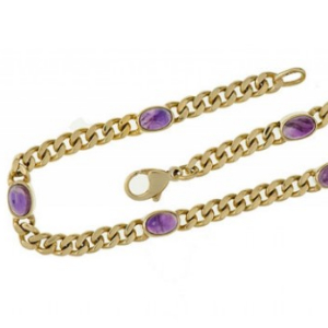 Armband mit Farbedelstein Amethyst