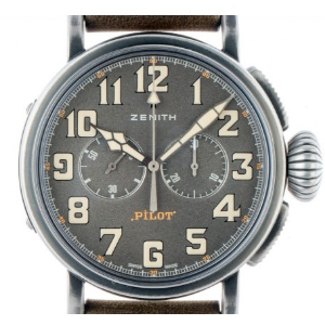 Zenith Pilot Type 20 Ton-Up Schaltrad-Chronograph Retro, SOFORT lieferbar