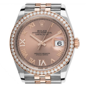 Damenuhr Roségold: Rolex Datejust Stahl Roségold 