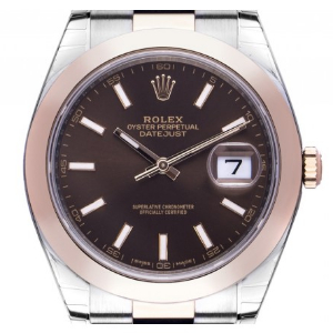 Damenuhr Roségold: Rolex Datejust 41 Stahl Roségold