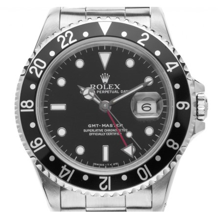 Rolex GMT Master schwarz Stahl Automatik Armband Oyster