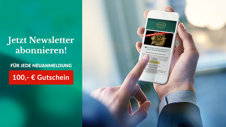 watch.de Newsletter abonnieren und profitieren