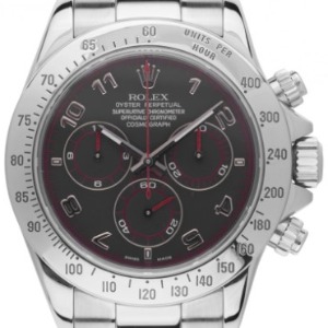 Rolex Daytona Stahl Racing Black Dial Automatik Chronograph