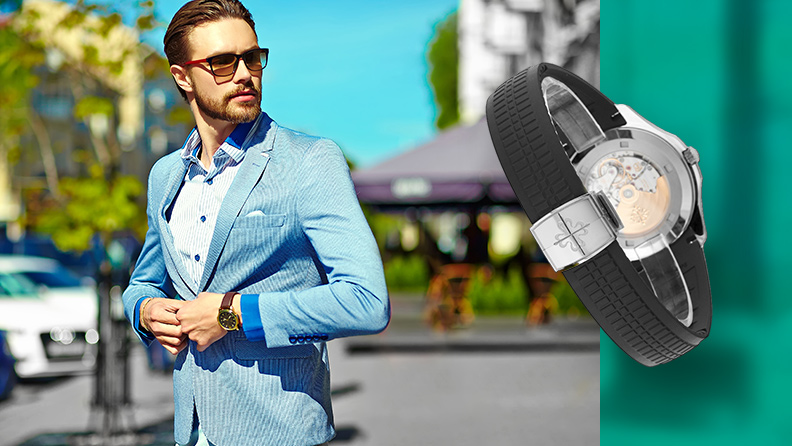 Uhren Armband für den Sommer Kautschuk