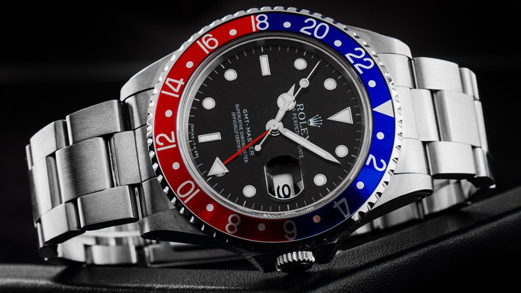 Rolex GMT Master II Pepsi mit rot-blauer Lünette