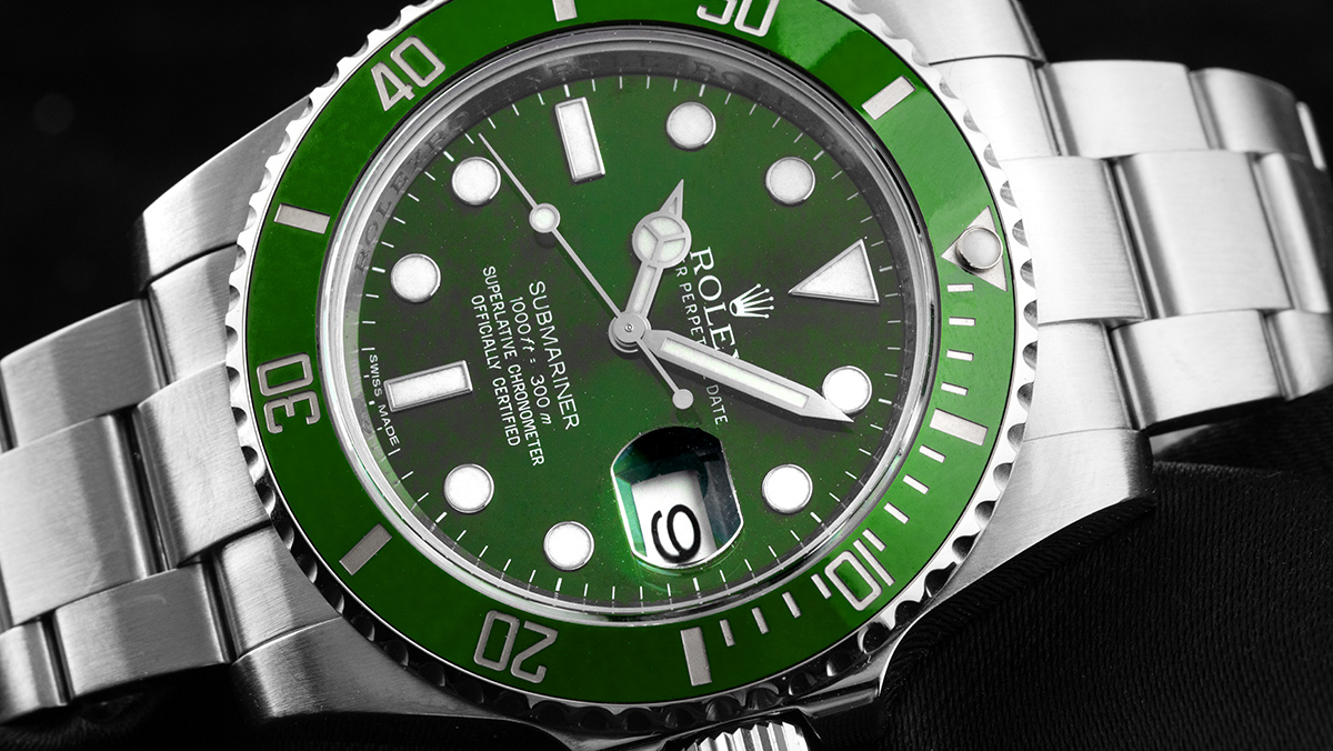 Rolex Submariner Date mit grünem Zifferblatt und grüner Lünette