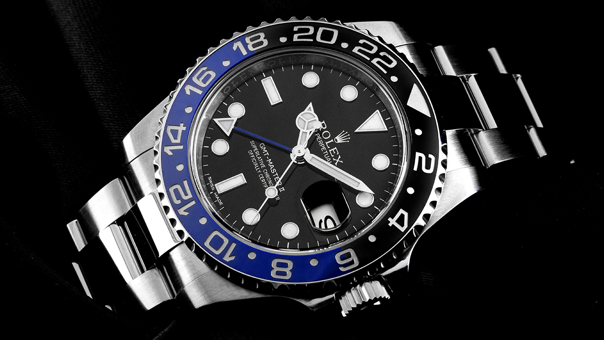 Rolex GMT-Master Batman mit blau-schwarzer Lünette