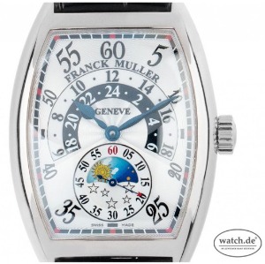 Franck Muller Cintrée Curvex Double Retrograde 18kt Weißgold Automatik