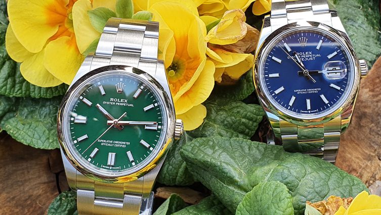 Rolex Oyster Perpetual in Bunt