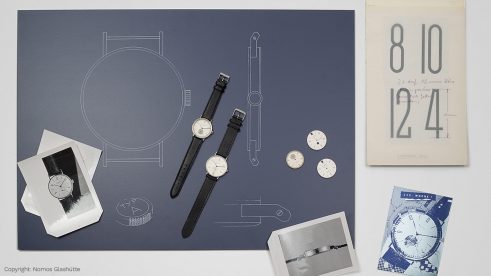 Design entsteht: Tangente I Copyright: Nomos Glashütte