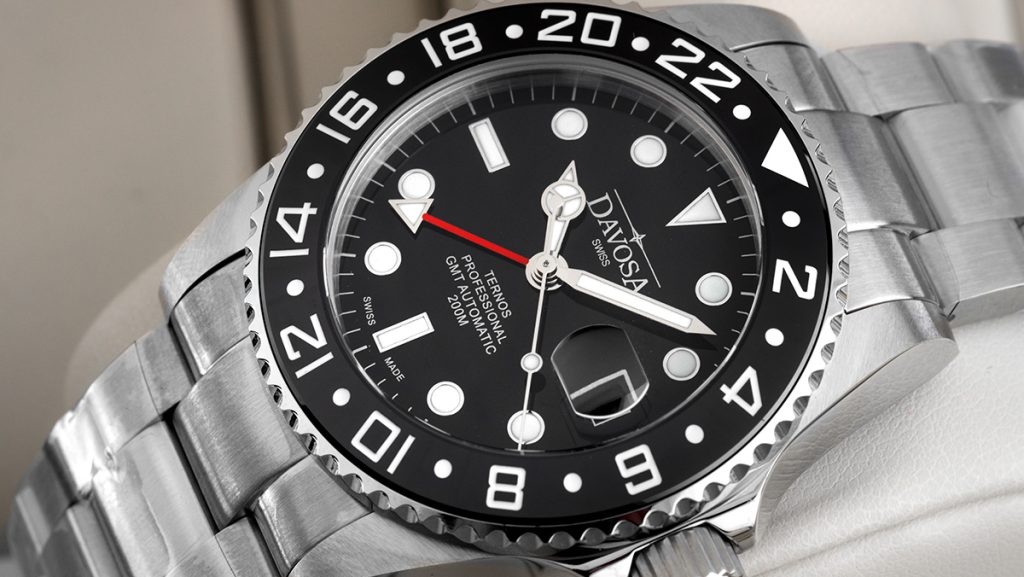 Davosa Ternos Diver in schwarz-silber, ähnlich zur Rolex Submariner