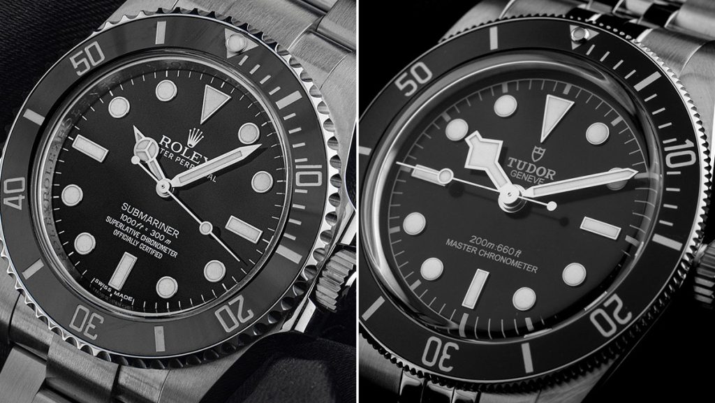 Schwarze Rolex Submariner vs. Tudor Black Bay