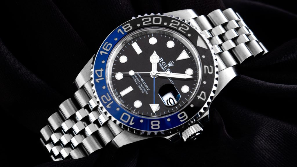 Rolex GMT Master II mit zweifarbigem Zifferblatt in blau-schwarz