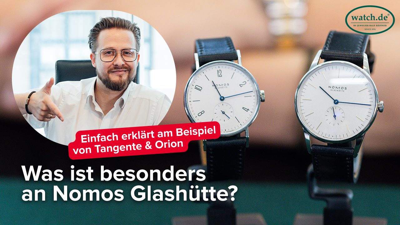 Max Häffner zeigt Uhren von Nomos Glashütte