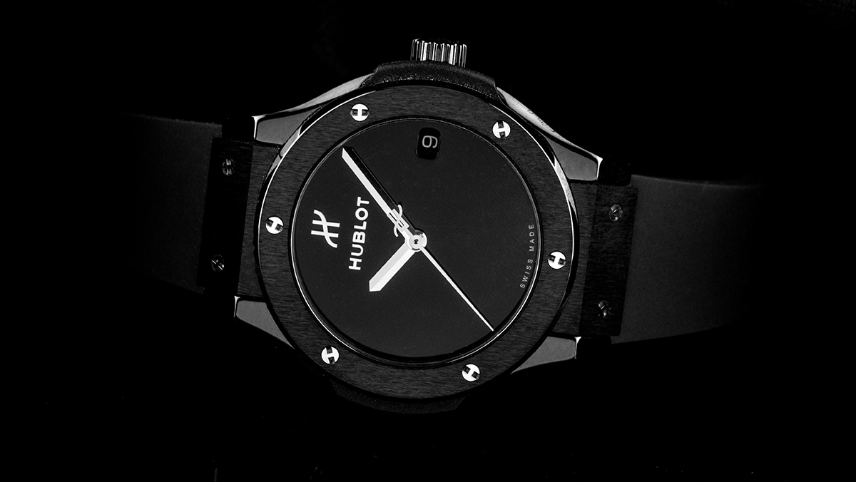 Elegante, schwarze Uhr von Hublot: Classic Fusion Black Magic