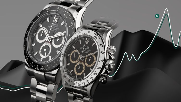 Zwei Daytonas, Kurve: Rolex-Preise 2024