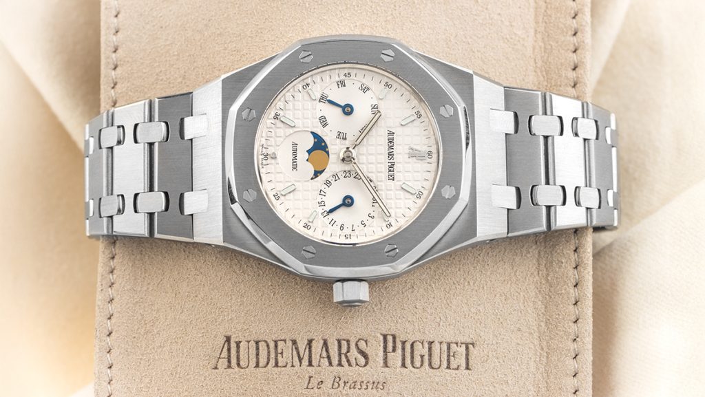 Ikonische Uhr von Audemars Piguet mit Mondphase
