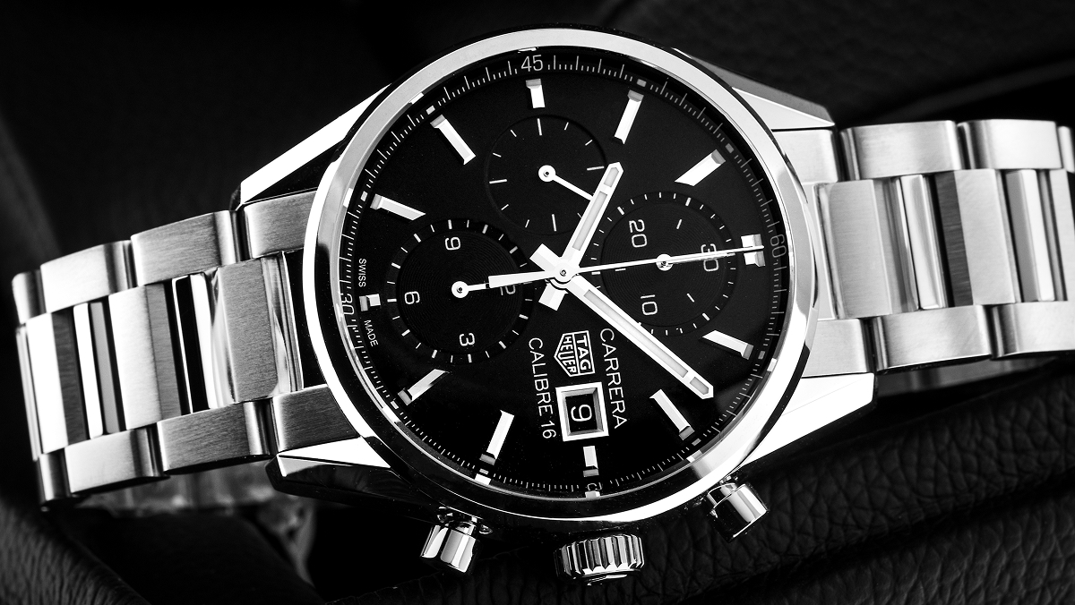 Edle Business Uhr aus Edelstahl von Longines
