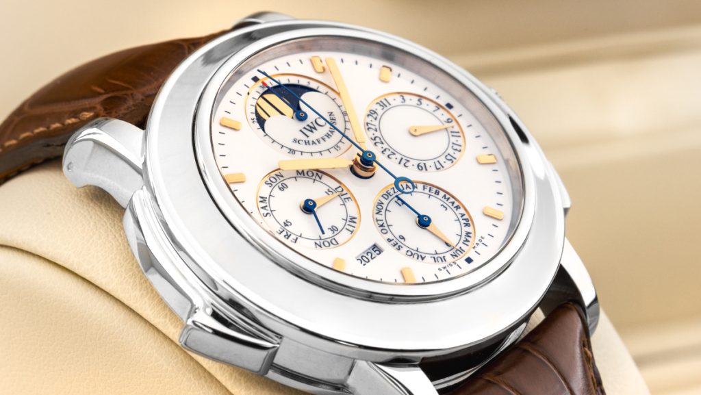 Vintage Luxusuhr für Herren von IWC mit Ewigem Kalendar