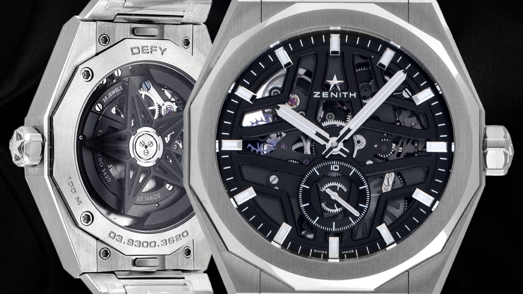 Klassische Skeleton Uhr von Zenith mit Skelettierung in Sternform