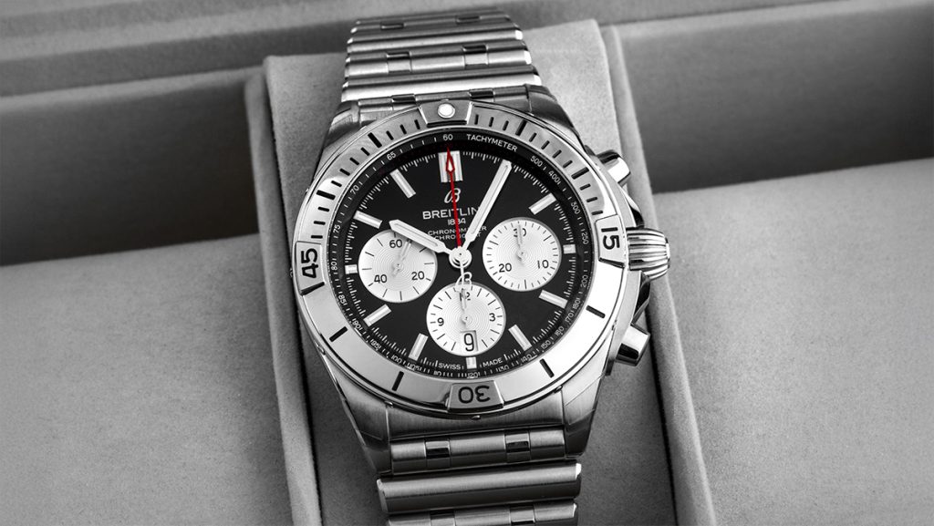 Die sportlichere Breitling Chronomat B01 mit Chronographenfunktion