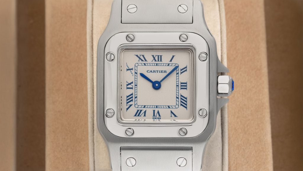 Cartier Santos Lady mit kleinerem, filigranerem Ziffernblatt