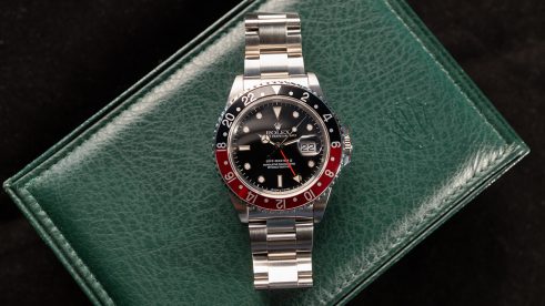 Beliebte Luxusuhr Rolex Coke mit schwarz-roter Lünette