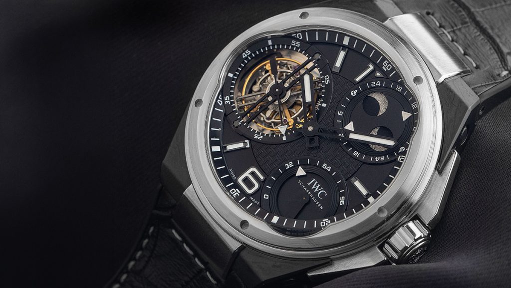 Aufwendige Sportuhr mit skelettiertem Werk und Tourbillon
