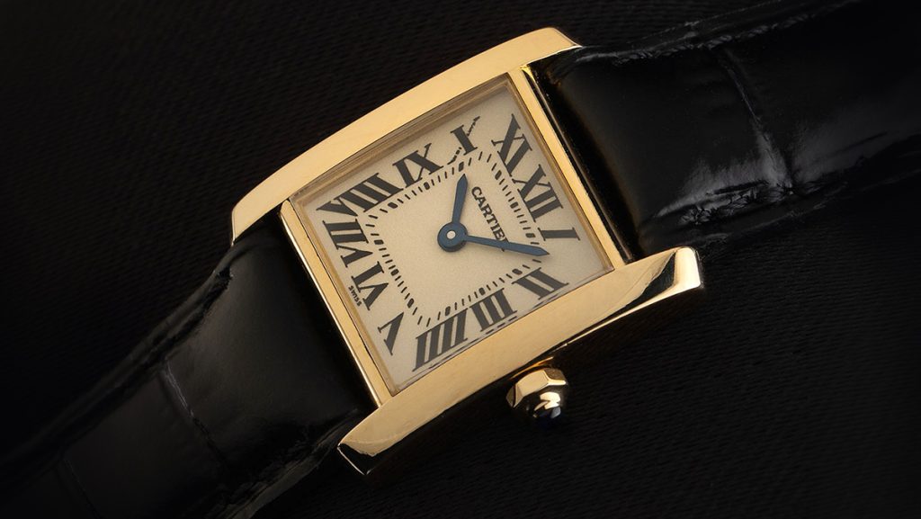 Vintage Cartier Tank Francaise mit Lederband