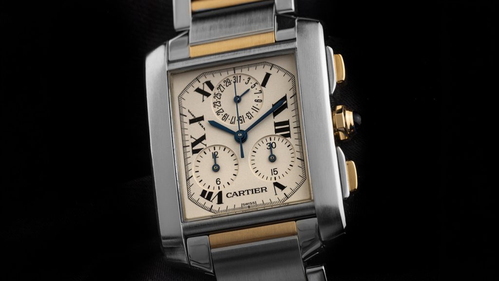 Cartier Tank Francaise in Bicolor mit Chronograph