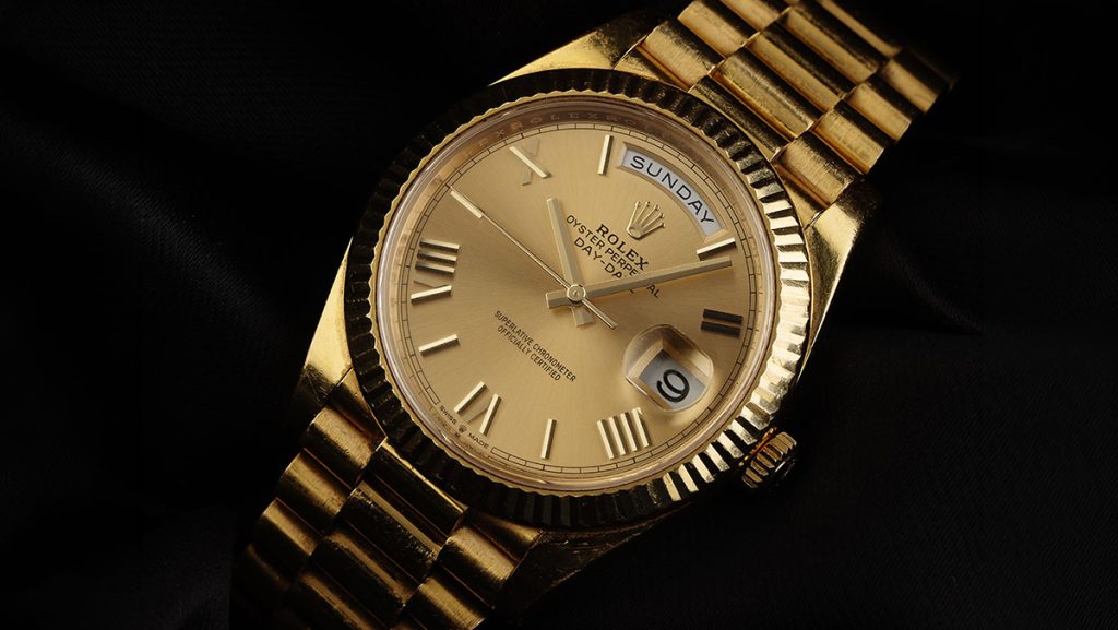 Elegante Rolex Day-Date in Vollgold