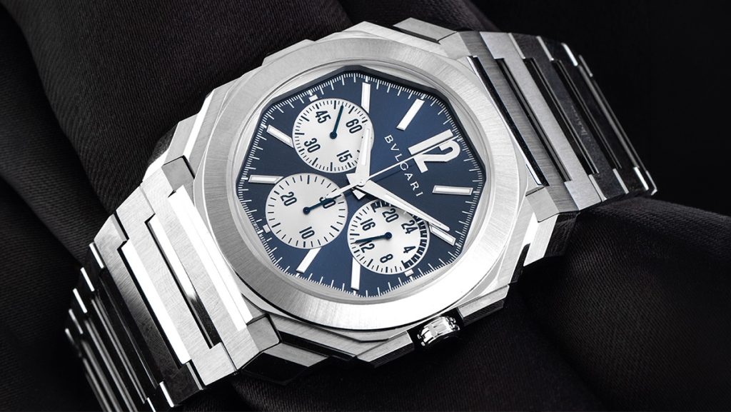 Chronograph von Bulgari in achteckigem Gehäuse