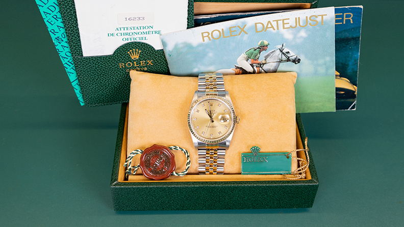 Rolex Datejust mit Box und Papieren