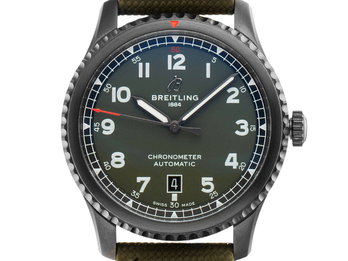 Breitling Aviator Black Steel Curtiss Warhawk