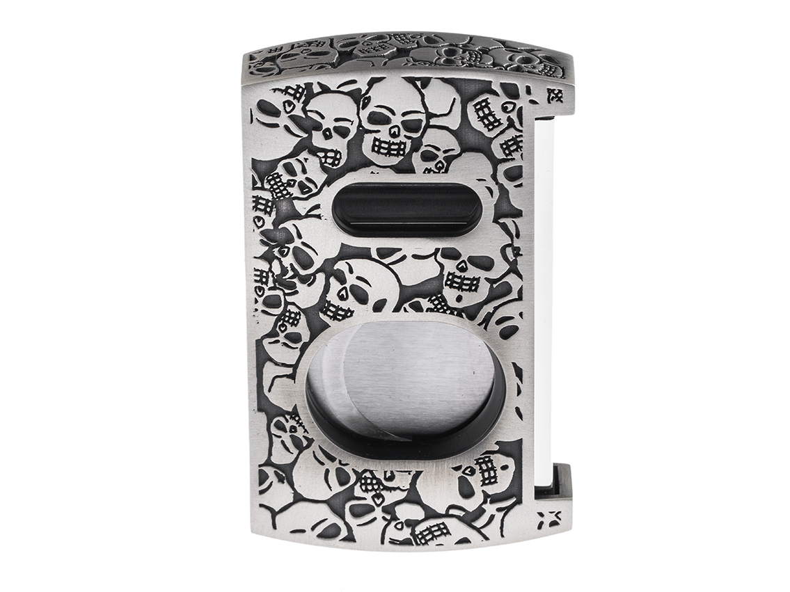 S.T. Dupont Zigarrencutter Artisan Catac Totenkopf Ref.003348 Box&Pap. Full Set Neu