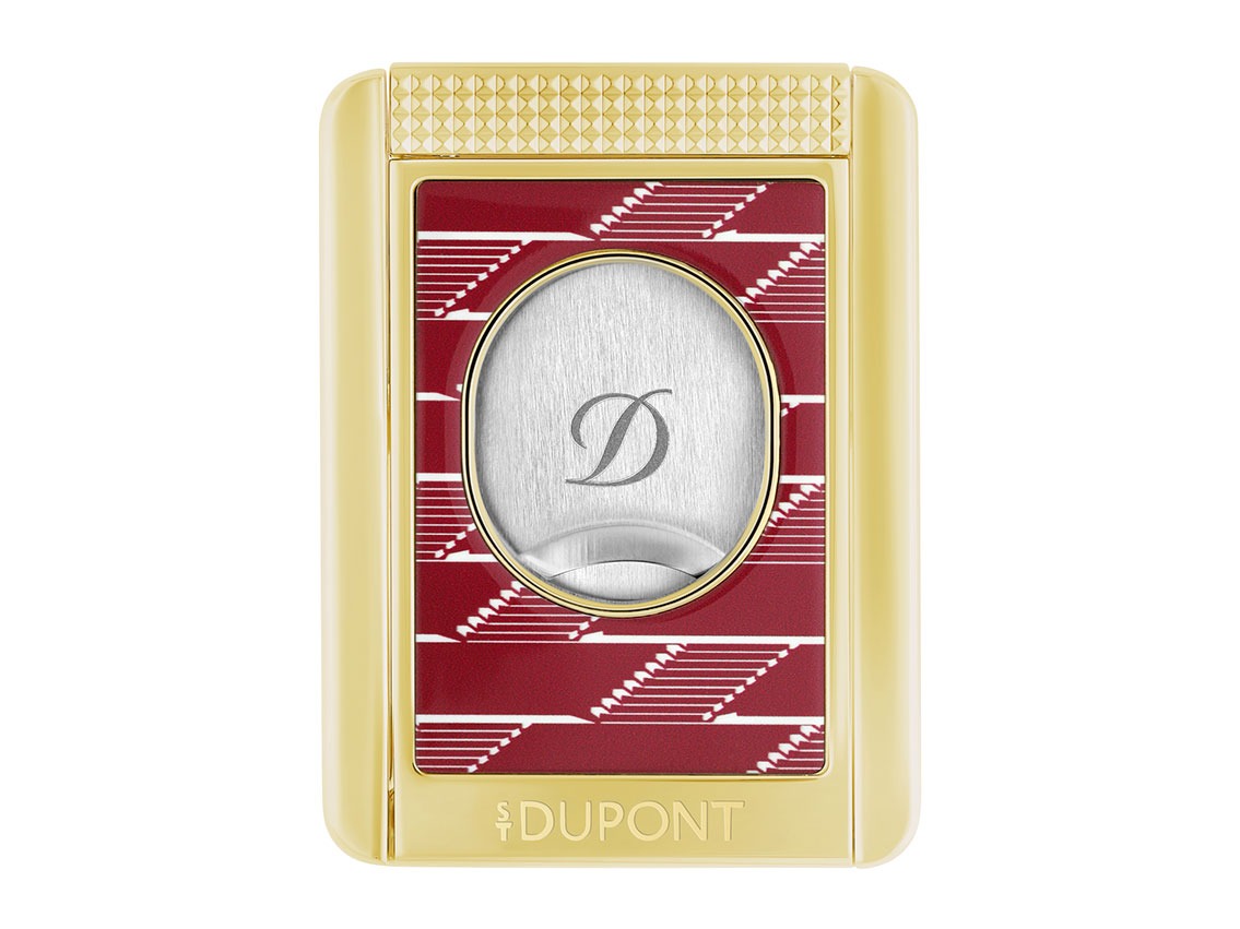 S.T. Dupont Zigarrencutter 1872 Monogram Gold Rot Ref.003478 Full Set