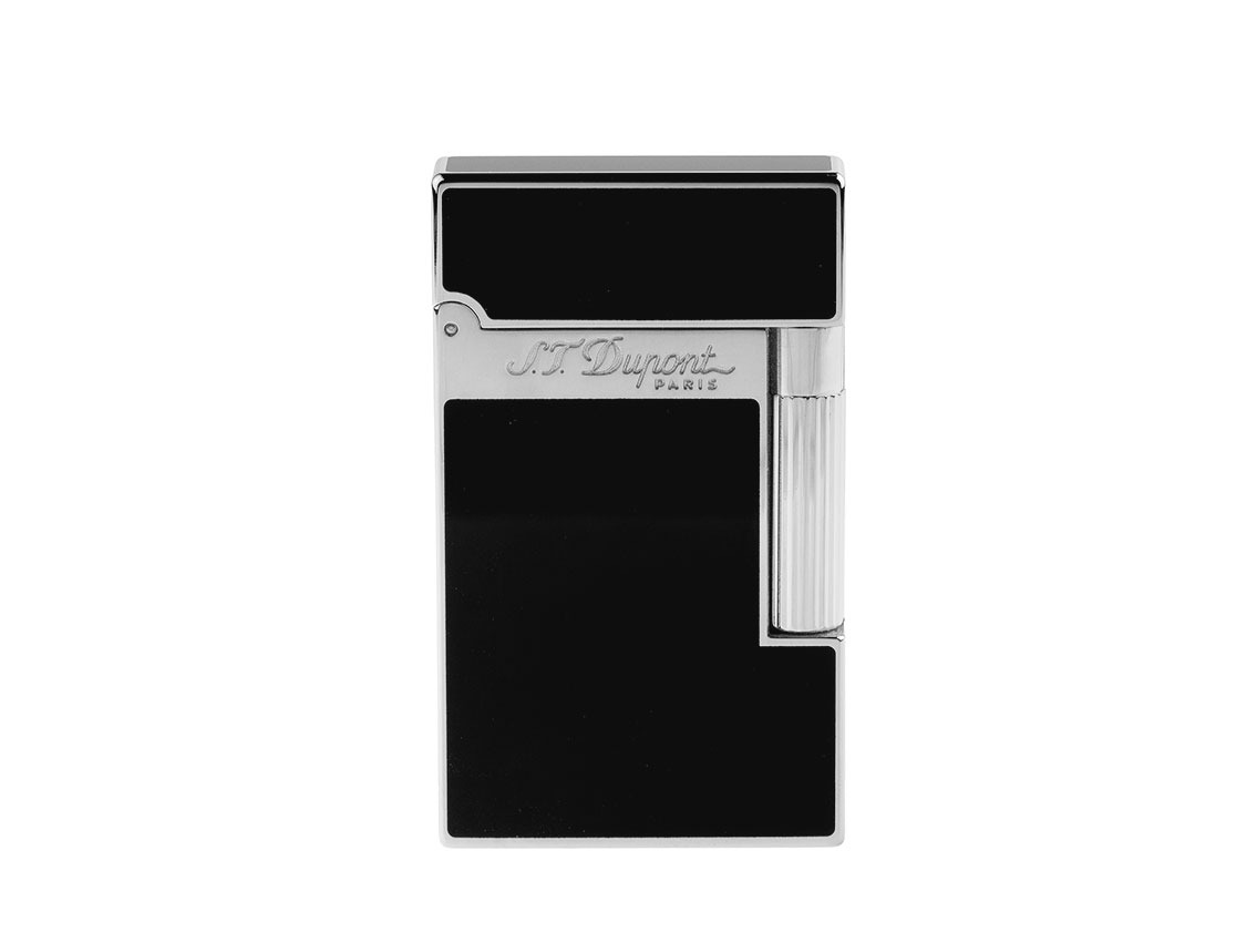 S.T. Dupont Linie 2 Feuerzeug Chinalack Schwarz Palladium Ref.016296 Full Set