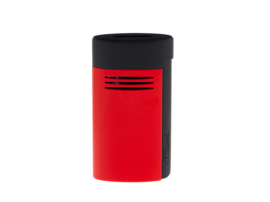 S.T. Dupont Megajet Feuerzeug Schwarz Rot matt Ref.020749 Box&Pap. Full Set Neu