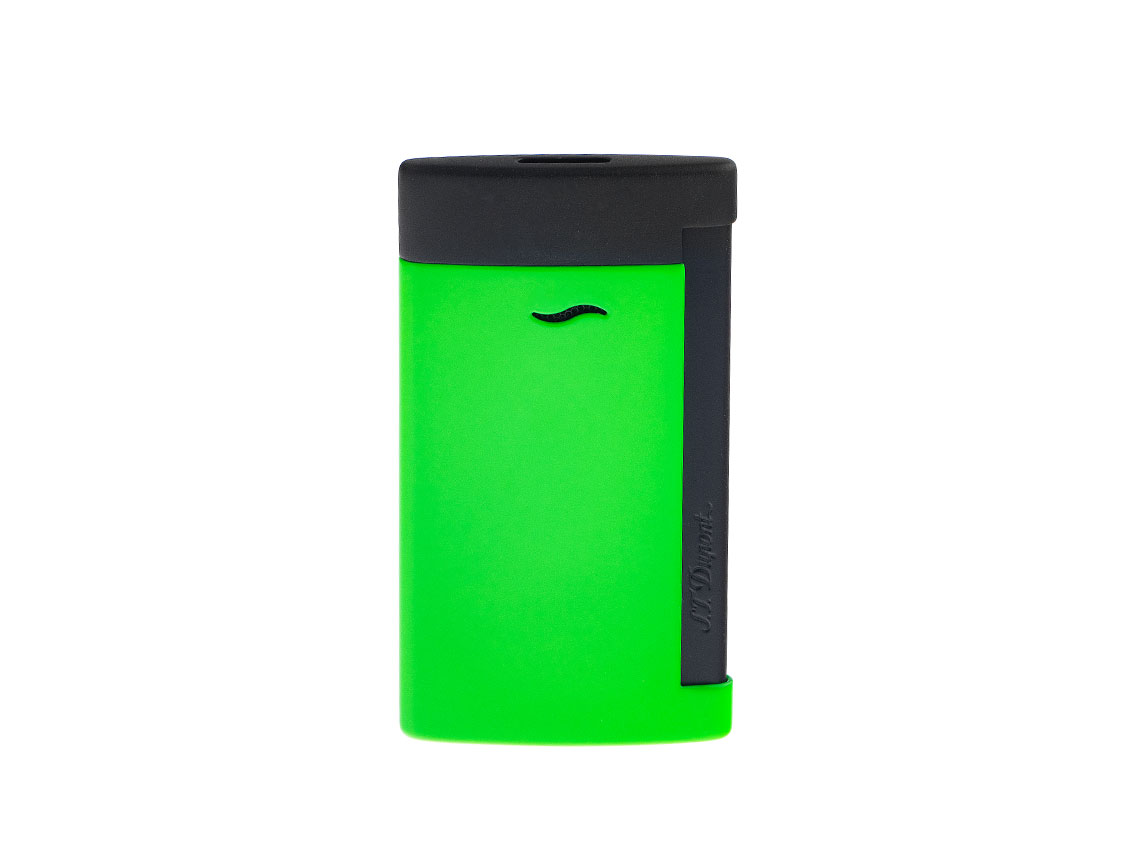 S.T. Dupont Feuerzeug Slim 7 Fluo Green Ref.027772 Box&Pap. Full Set Neu