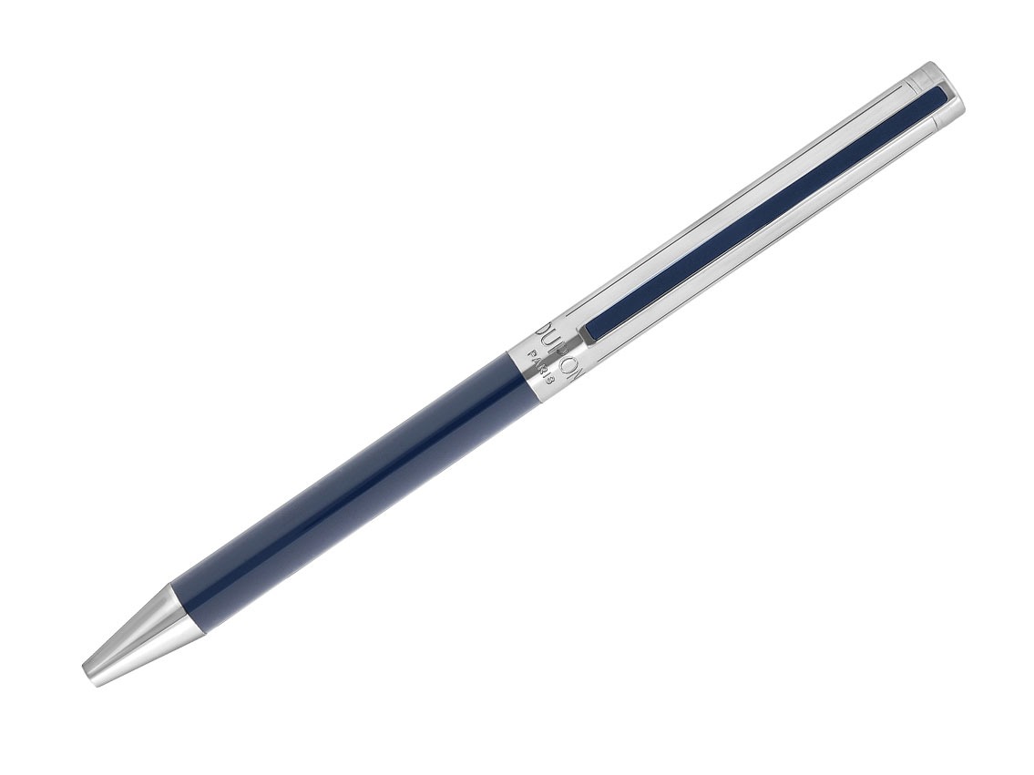 S.T. Dupont Kugelschreiber Classique Blau Palladium Ref.045077N Full Set 