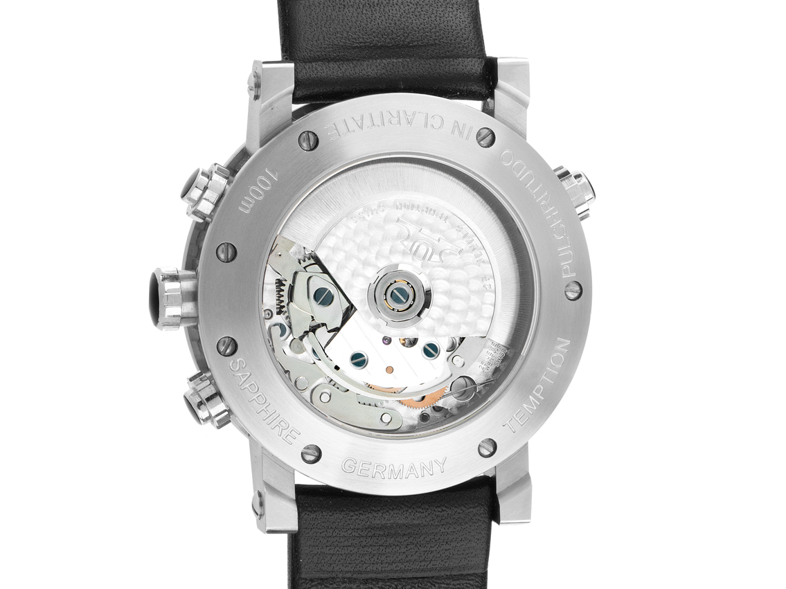 Temption CGK204 - Edelstahl - Armand Leder - 43mm - Neu 