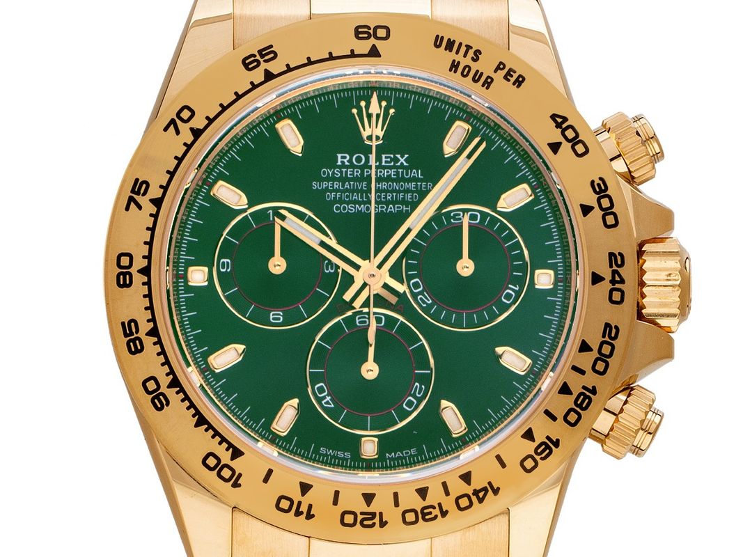 Rolex Daytona Green Dial John Mayer 18kt Gelbgold Armand